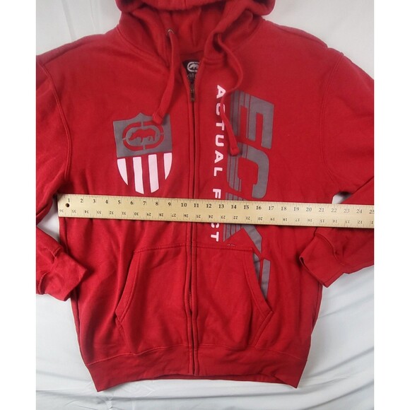 ECKO UNLTD Red Full Zip Hooded Sweatshirt Size XL Long Sleeve Hoodie - Picture 5 of 6